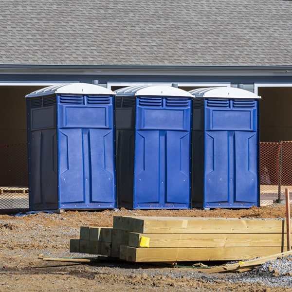 how do you ensure the portable toilets are secure and safe from vandalism during an event in Farmville